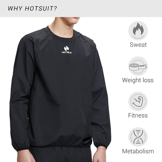 Sauna Suit Men Weight Loss Sweat Jacket Gym Boxing Workout