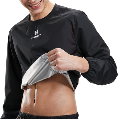 Sauna Suit Men Weight Loss Sweat Jacket Gym Boxing Workout